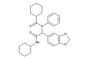 N-[1-(1,3-benzodioxol-5-yl)-2-(cyclohexylamino)-2-keto-ethyl]-N-phenyl-cyclohexanecarboxamide