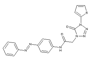 2-[5-keto-4-(2-thienyl)tetrazol-1-yl]-N-(4-phenylazophenyl)acetamide