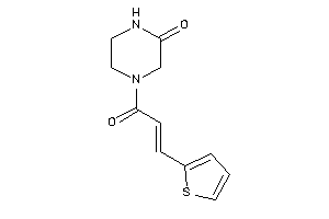 4-[3-(2-thienyl)acryloyl]piperazin-2-one