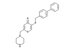 5-(4-phenylbenzyl)oxy-2-(piperazinomethyl)pyran-4-one