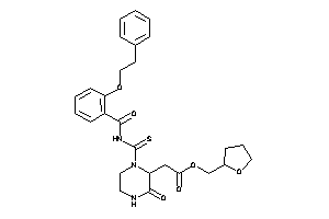 Image of 2-[3-keto-1-[(2-phenethyloxybenzoyl)thiocarbamoyl]piperazin-2-yl]acetic Acid Tetrahydrofurfuryl Ester