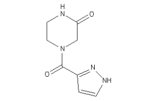 4-(1H-pyrazole-3-carbonyl)piperazin-2-one