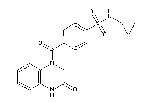 N-cyclopropyl-4-(3-keto-2,4-dihydroquinoxaline-1-carbonyl)benzenesulfonamide