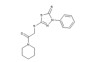 2-[(4-phenyl-5-thioxo-1,3,4-thiadiazol-2-yl)thio]-1-piperidino-ethanone