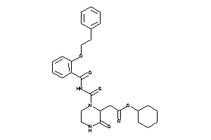 Image of 2-[3-keto-1-[(2-phenethyloxybenzoyl)thiocarbamoyl]piperazin-2-yl]acetic Acid Cyclohexyl Ester