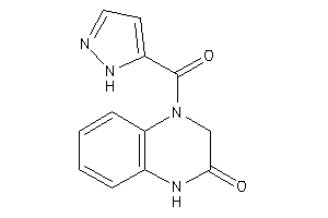 4-(1H-pyrazole-5-carbonyl)-1,3-dihydroquinoxalin-2-one