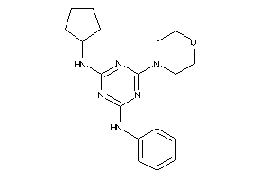 (4-anilino-6-morpholino-s-triazin-2-yl)-cyclopentyl-amine