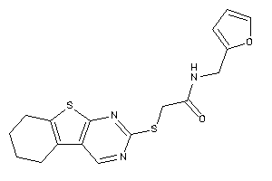 N-(2-furfuryl)-2-(5,6,7,8-tetrahydrobenzothiopheno[2,3-d]pyrimidin-2-ylthio)acetamide