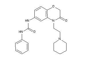 1-[3-keto-4-(2-piperidinoethyl)-1,4-benzoxazin-6-yl]-3-phenyl-urea
