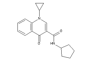 N-cyclopentyl-1-cyclopropyl-4-keto-quinoline-3-carboxamide