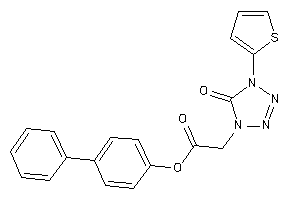 2-[5-keto-4-(2-thienyl)tetrazol-1-yl]acetic Acid (4-phenylphenyl) Ester