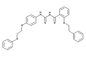 2-phenethyloxy-N-[[4-(2-phenoxyethoxy)phenyl]thiocarbamoyl]benzamide