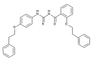 2-phenethyloxy-N-[(4-phenethyloxyphenyl)thiocarbamoyl]benzamide