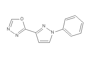 2-(1-phenylpyrazol-3-yl)-1,3,4-oxadiazole