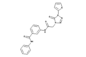 Image of 3-[[2-[5-keto-4-(2-thienyl)tetrazol-1-yl]acetyl]amino]-N-phenyl-benzamide