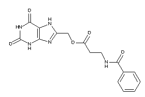 3-benzamidopropionic Acid (2,6-diketo-3,7-dihydropurin-8-yl)methyl Ester