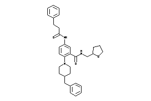 2-(4-benzylpiperidino)-5-(hydrocinnamoylamino)-N-(tetrahydrofurfuryl)benzamide