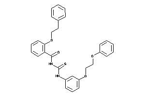 2-phenethyloxy-N-[[3-(2-phenoxyethoxy)phenyl]thiocarbamoyl]benzamide