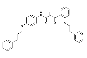 2-phenethyloxy-N-[[4-(3-phenylpropoxy)phenyl]thiocarbamoyl]benzamide