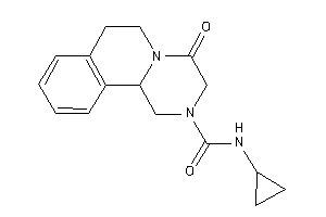 Image of N-cyclopropyl-4-keto-3,6,7,11b-tetrahydro-1H-pyrazino[2,1-a]isoquinoline-2-carboxamide