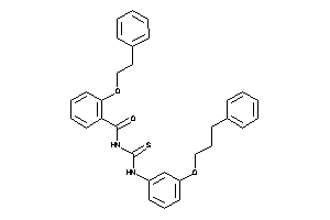 2-phenethyloxy-N-[[3-(3-phenylpropoxy)phenyl]thiocarbamoyl]benzamide