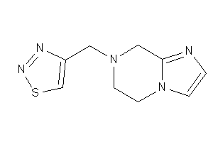 4-(6,8-dihydro-5H-imidazo[1,2-a]pyrazin-7-ylmethyl)thiadiazole
