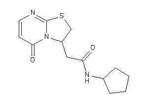 Image of N-cyclopentyl-2-(5-keto-2,3-dihydrothiazolo[3,2-a]pyrimidin-3-yl)acetamide