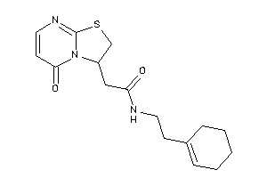 Image of N-(2-cyclohexen-1-ylethyl)-2-(5-keto-2,3-dihydrothiazolo[3,2-a]pyrimidin-3-yl)acetamide