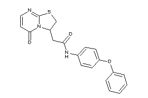 2-(5-keto-2,3-dihydrothiazolo[3,2-a]pyrimidin-3-yl)-N-(4-phenoxyphenyl)acetamide