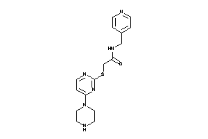 2-[(4-piperazinopyrimidin-2-yl)thio]-N-(4-pyridylmethyl)acetamide