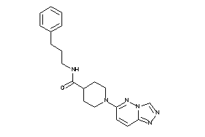 N-(3-phenylpropyl)-1-([1,2,4]triazolo[3,4-f]pyridazin-6-yl)isonipecotamide