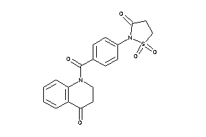 1,1-diketo-2-[4-(4-keto-2,3-dihydroquinoline-1-carbonyl)phenyl]-1,2-thiazolidin-3-one