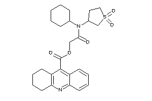 1,2,3,4-tetrahydroacridine-9-carboxylic Acid [2-[cyclohexyl-(1,1-diketothiolan-3-yl)amino]-2-keto-ethyl] Ester