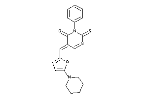 3-phenyl-5-[(5-piperidino-2-furyl)methylene]-2-thioxo-pyrimidin-4-one