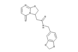 2-(5-keto-2,3-dihydrothiazolo[3,2-a]pyrimidin-3-yl)-N-piperonyl-acetamide