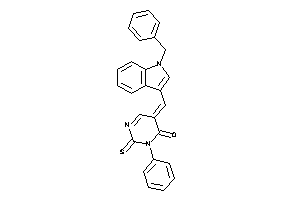 5-[(1-benzylindol-3-yl)methylene]-3-phenyl-2-thioxo-pyrimidin-4-one