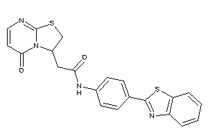 N-[4-(1,3-benzothiazol-2-yl)phenyl]-2-(5-keto-2,3-dihydrothiazolo[3,2-a]pyrimidin-3-yl)acetamide
