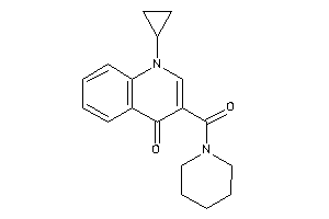 1-cyclopropyl-3-(piperidine-1-carbonyl)-4-quinolone