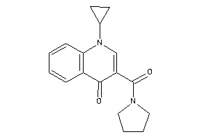 1-cyclopropyl-3-(pyrrolidine-1-carbonyl)-4-quinolone