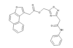 2-benzo[e]benzofuran-1-ylacetic Acid [3-(2-anilino-2-keto-ethyl)-1,2,4-oxadiazol-5-yl]methyl Ester