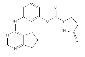 5-ketopyrrolidine-2-carboxylic Acid [3-(6,7-dihydro-5H-cyclopenta[d]pyrimidin-4-ylamino)phenyl] Ester