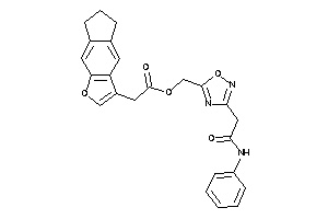 2-(6,7-dihydro-5H-cyclopenta[f]benzofuran-3-yl)acetic Acid [3-(2-anilino-2-keto-ethyl)-1,2,4-oxadiazol-5-yl]methyl Ester