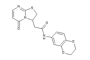 N-(2,3-dihydro-1,4-benzodioxin-6-yl)-2-(5-keto-2,3-dihydrothiazolo[3,2-a]pyrimidin-3-yl)acetamide