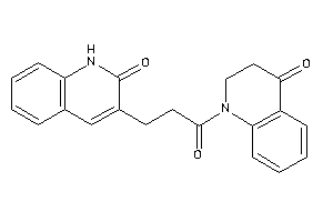 Image of 3-[3-keto-3-(4-keto-2,3-dihydroquinolin-1-yl)propyl]carbostyril
