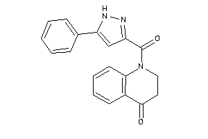 Image of 1-(5-phenyl-1H-pyrazole-3-carbonyl)-2,3-dihydroquinolin-4-one