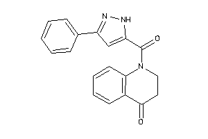 Image of 1-(3-phenyl-1H-pyrazole-5-carbonyl)-2,3-dihydroquinolin-4-one