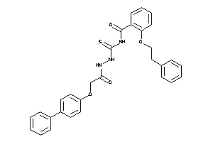 2-phenethyloxy-N-[[[2-(4-phenylphenoxy)acetyl]amino]thiocarbamoyl]benzamide