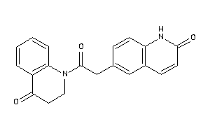 6-[2-keto-2-(4-keto-2,3-dihydroquinolin-1-yl)ethyl]carbostyril