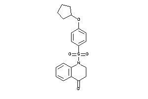 1-[4-(cyclopentoxy)phenyl]sulfonyl-2,3-dihydroquinolin-4-one