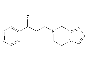 3-(6,8-dihydro-5H-imidazo[1,2-a]pyrazin-7-yl)-1-phenyl-propan-1-one